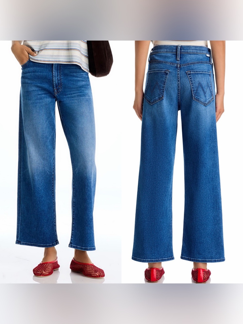MOTHER The Dodger High Rise Ankle Jeans in Fuzzy Wuzzy Was A Bear⭐️33